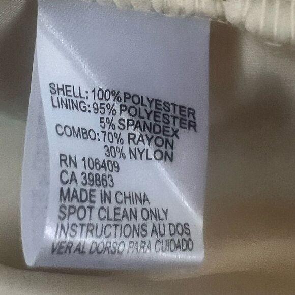 Tahari ASL Floral Lace Embellished Elegant Cream Romantic Lace Dress sz 12P - Picture 9 of 11